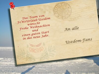 FeWoUrlaub-Usedom wünscht frohe Weihnachten!